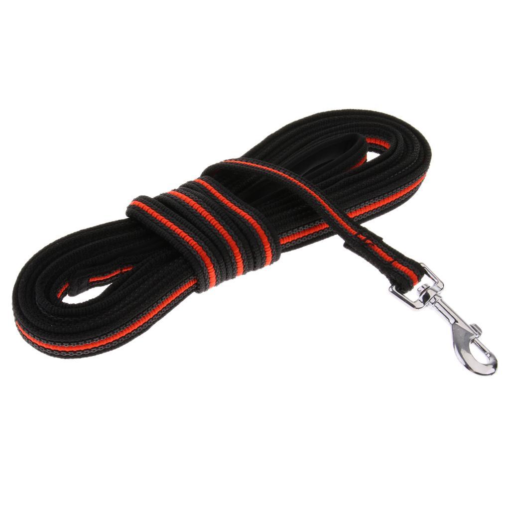 Dog Training Leash Heavy Duty Rope Lead for Dogs Puppy Orange Black