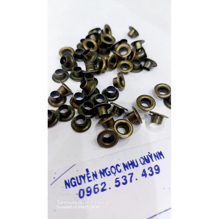 Khoen ore mắt cáo 5mm Bằng sắt xi màu ĐỒNG Khuy mắt cáo bấm bạt, túi giấy Túi 100 cái / 1000 cái / 1kg Không long đền
