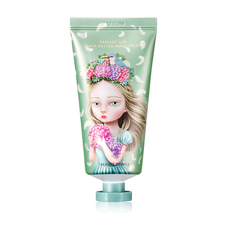 Kem dưỡng da tay bơ hạt mỡ hương đào BEAUTY PEOPLE Radiant Girl Shea Butter Hand Cream 80g