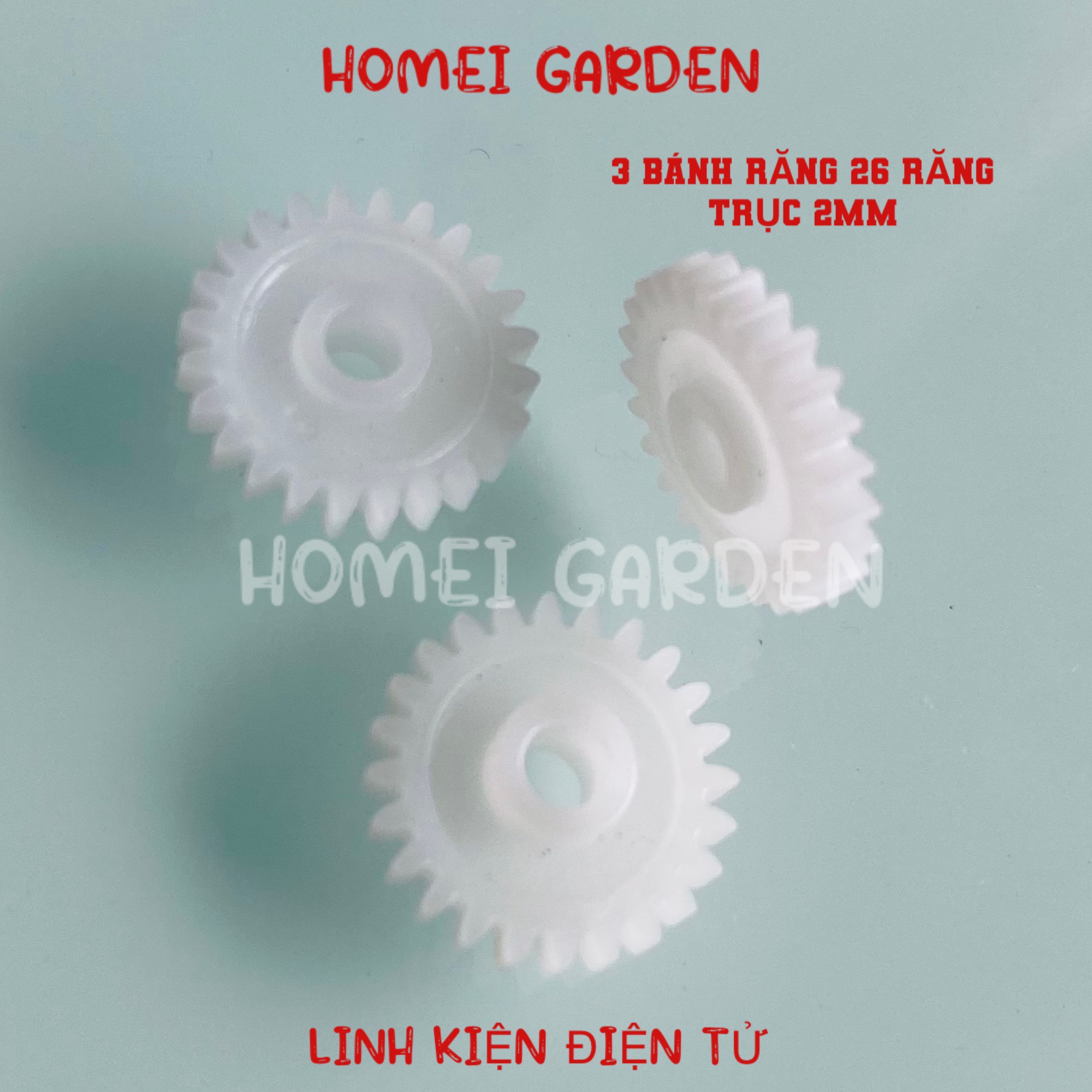 3 bánh răng nhựa 26 răng trục 2mm mới 100% sử dụng trong mô hình đồ chơi DIY - HM0173