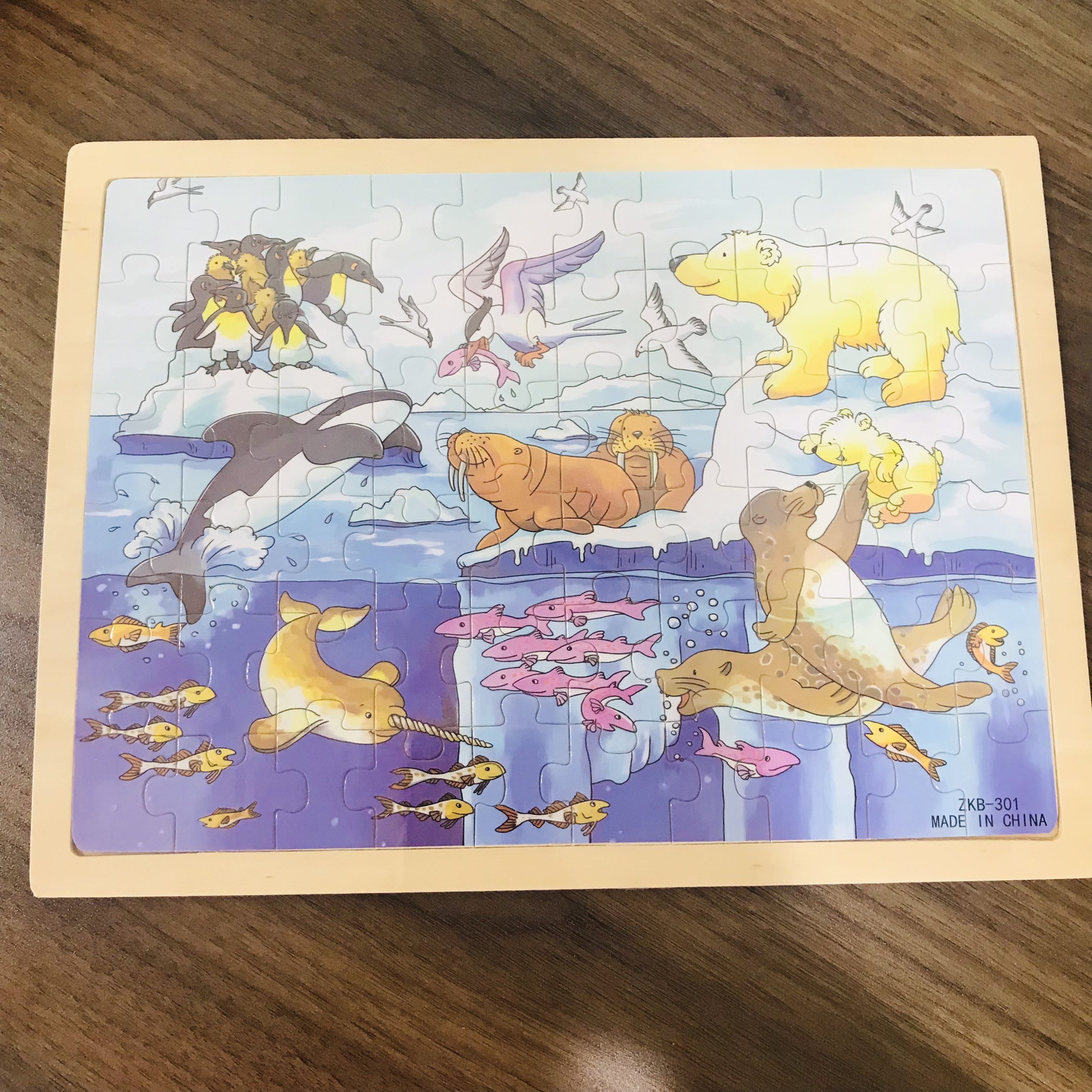 Đồ chơi tranh xếp hình 60 miếng puzzle - Đồ chơi thông minh cho bé