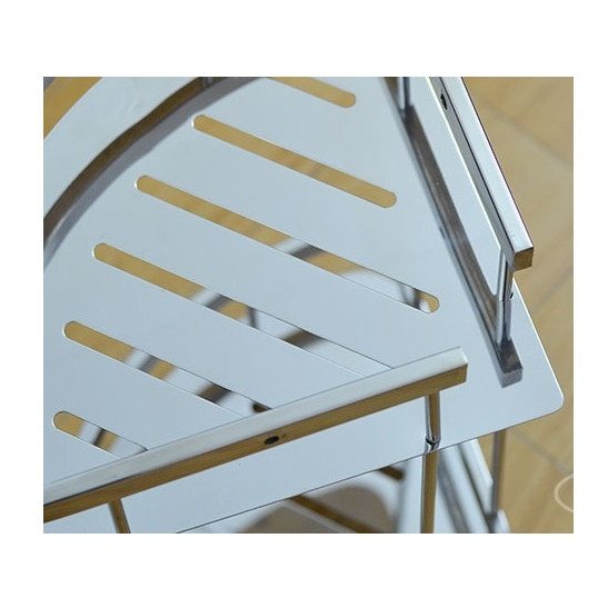 Kệ góc 2 tầng inox304 chuẩn KGM-02