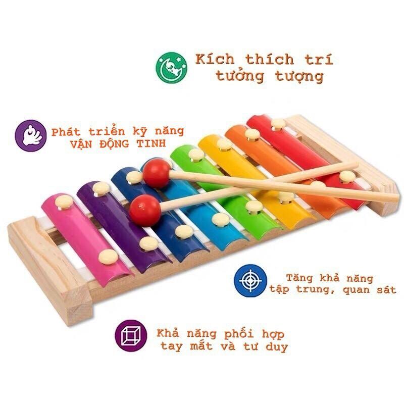 Đồ chơi trí tuệ - Combo 6 món đồ chơi gỗ cho trẻ em từ 1-3 tuổi - DOZKIDZ