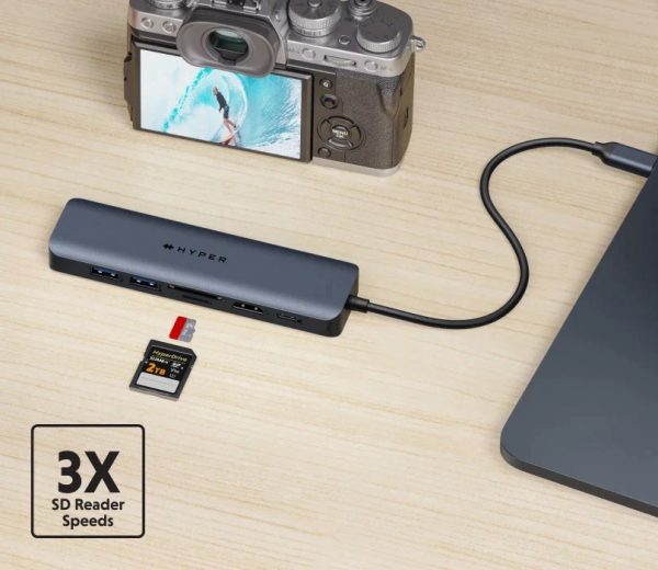 HUB chuyển đổi HyperDrive Next 7 IN 1 Port USB-C Hub - HD4003GL - Hàng Chính Hãng