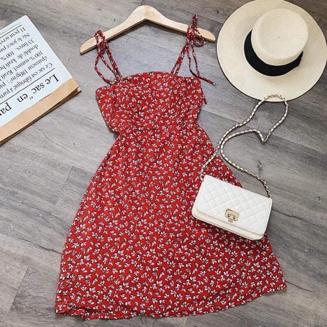 Đầm hoa nhí 2 dây