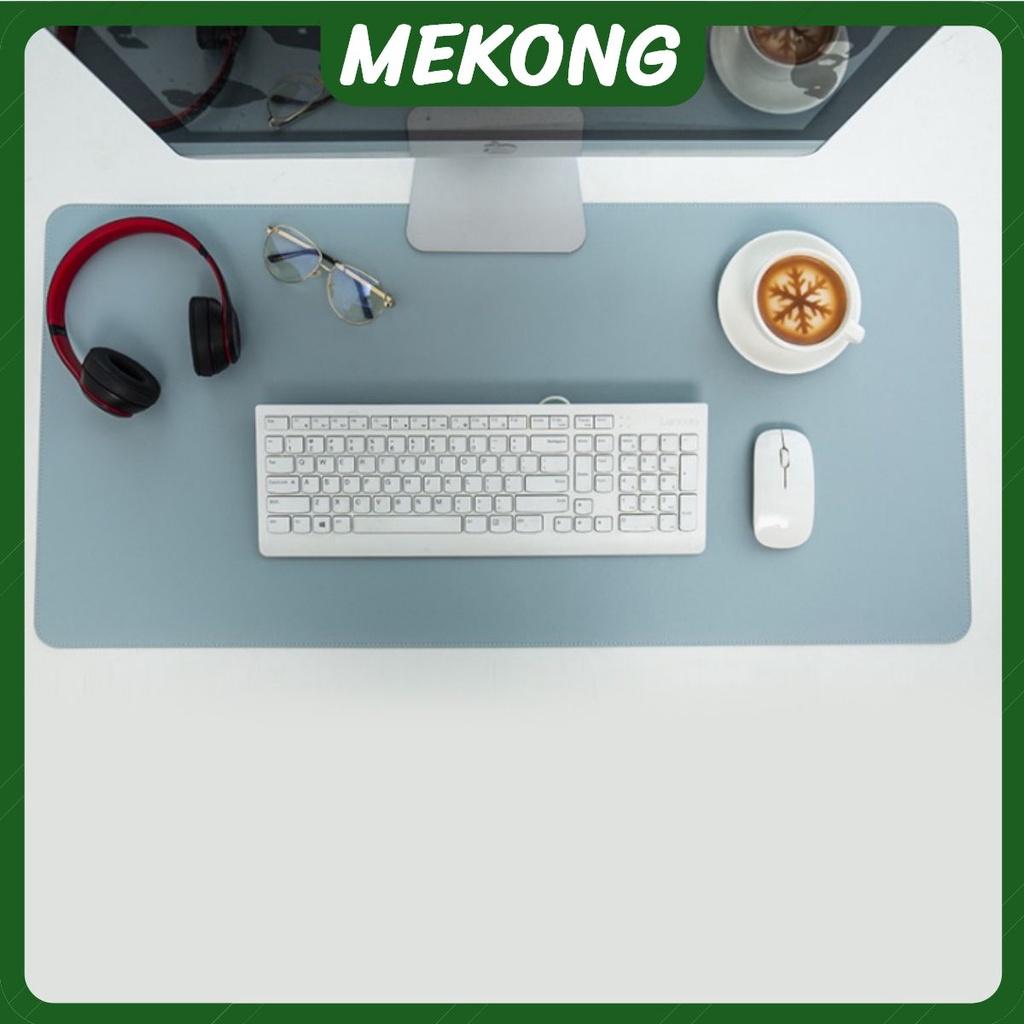 Tấm Da PU Trải Lót Bàn Làm Việc DeskPad Da Size Lớn 120x50, 100x50 Kiêm Miếng Lót Chuột Máy Tính Cỡ Lớn