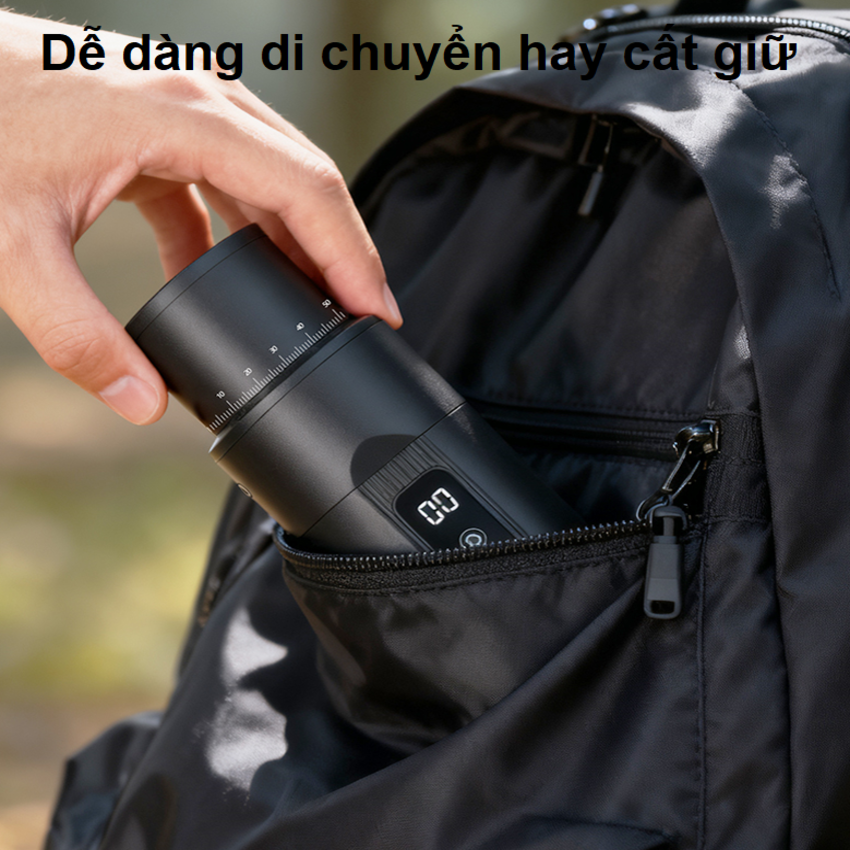 Máy xay hạt cà phê Espresso cầm tay, dùng pin thương hiệu Mỹ cao cấp HiBREW G5 MINI - Hàng nhập khẩu