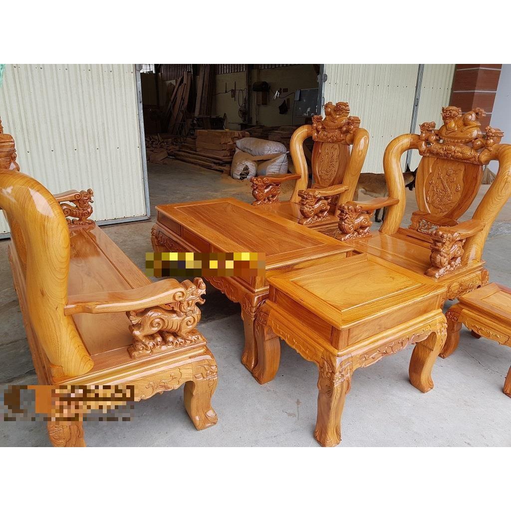 Bộ bàn ghế Nghê Bảo Đỉnh gỗ Gõ Đỏ