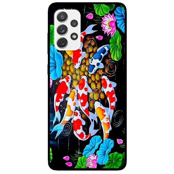 Ốp lưng dành cho Samsung Galaxy A32 - A52 - A72 - mẫu Koi Sen Hồng