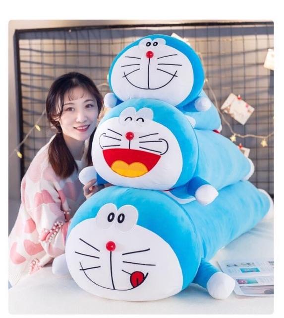 Gấu bông Doraemon nằm (gối ôm) chất miniso cao cấp mềm mịn