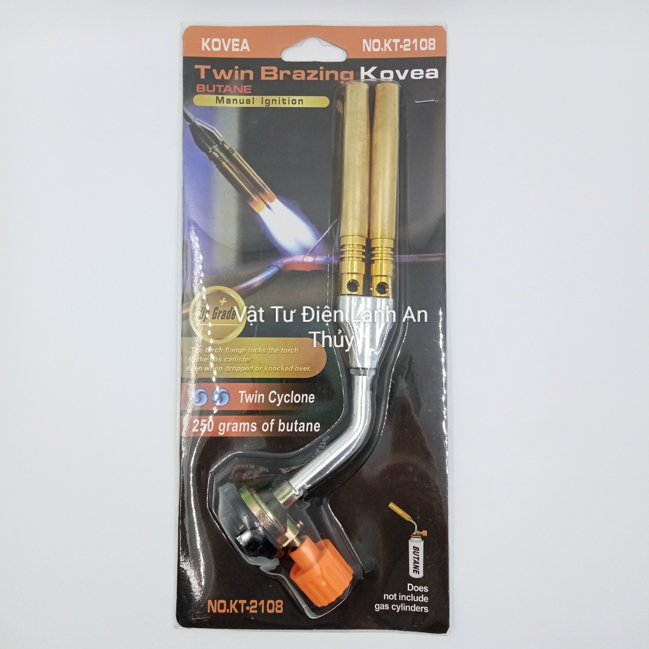 Khò gas ống đồng kovea 2 nòng loại tốt - Đèn khò gas hàn ống đồng kovea 2 nòng - Đầu khò gas ống đồng - Súng khò gas