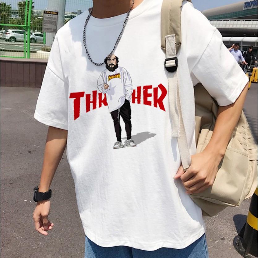 Áo Thun Tay Lỡ Thrasher Ngộ Tĩnh