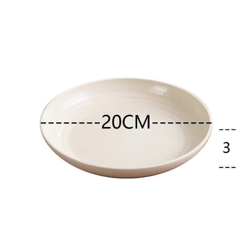 Bộ Đĩa Chất Liệu Lúa Mạch An Toàn Màu Pastel