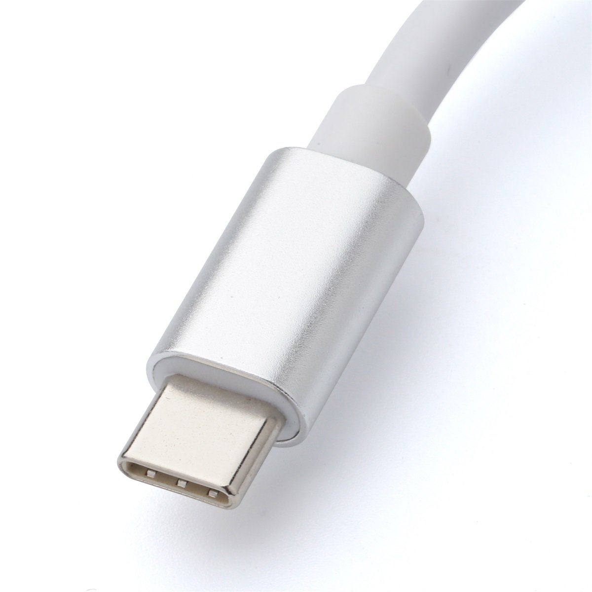 Cáp USB type-C to VGA/ PD/ USB 3.0 50738 bọc nhôm bạc