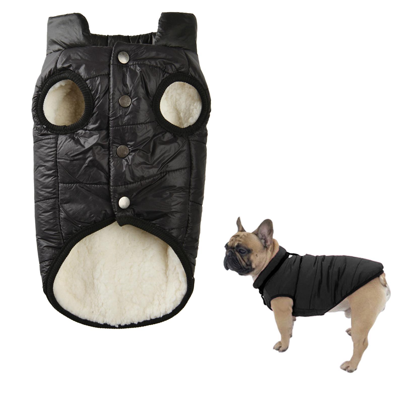 Dog Warm Winter Sweater Coat, Fleece Lined Warm Dog Jacket Cold Coat Small Dogs Warm Garment Winter Sweatshirt Apparel