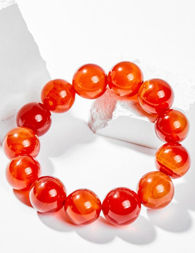 Vòng Tay Phong Thủy Nam Đá Mã Não Đỏ Mệnh Hỏa, Thổ Ngọc Quý Gemstones