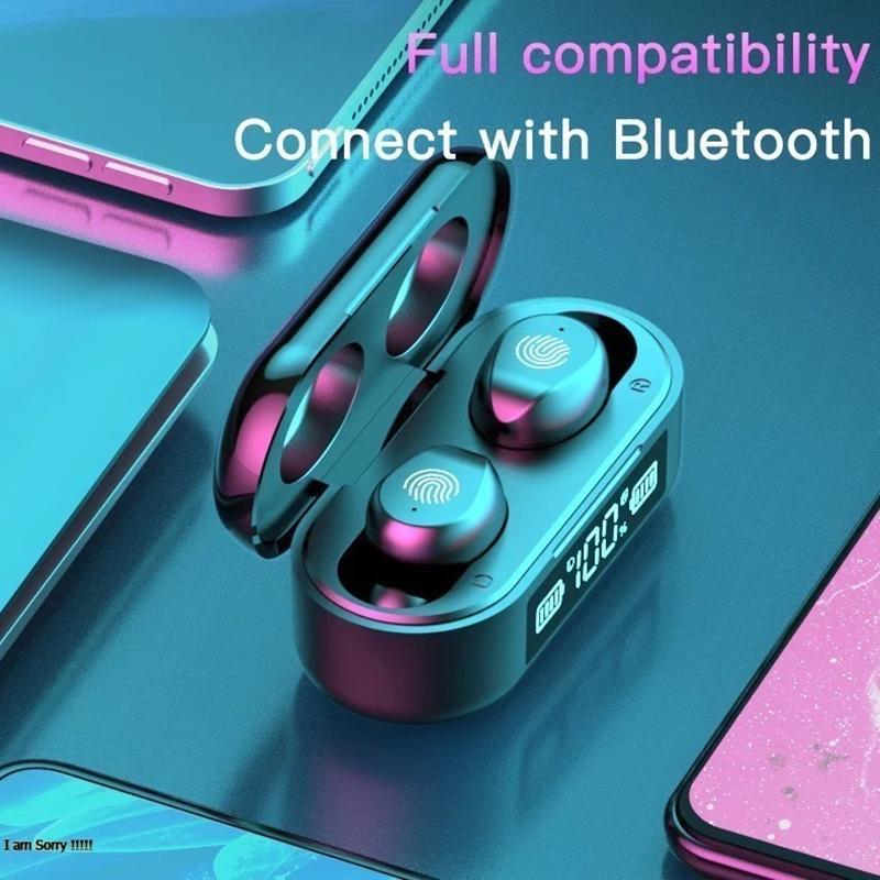 Tặng Kèm Tai Nghe Không Dây Bluetooth 5.0 Màn Hình Hiển Thị Kỹ Thuật Số Vân Tay Màn Hình Ngoài Mini Thích Hợp Cho Thể Thao Tai Nghe Bluetooth