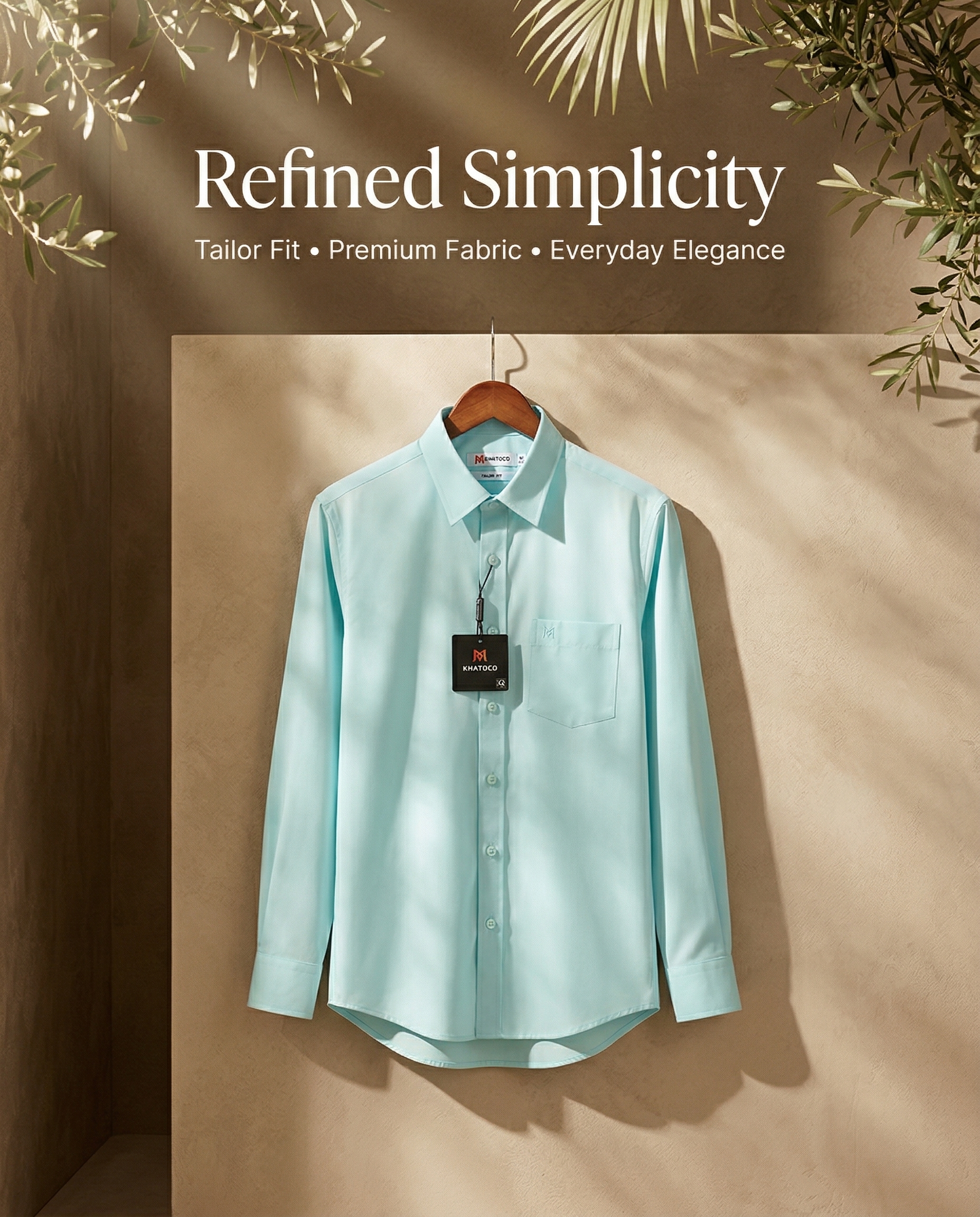 Áo sơ mi tay dài nam Khatoco(S-XL)