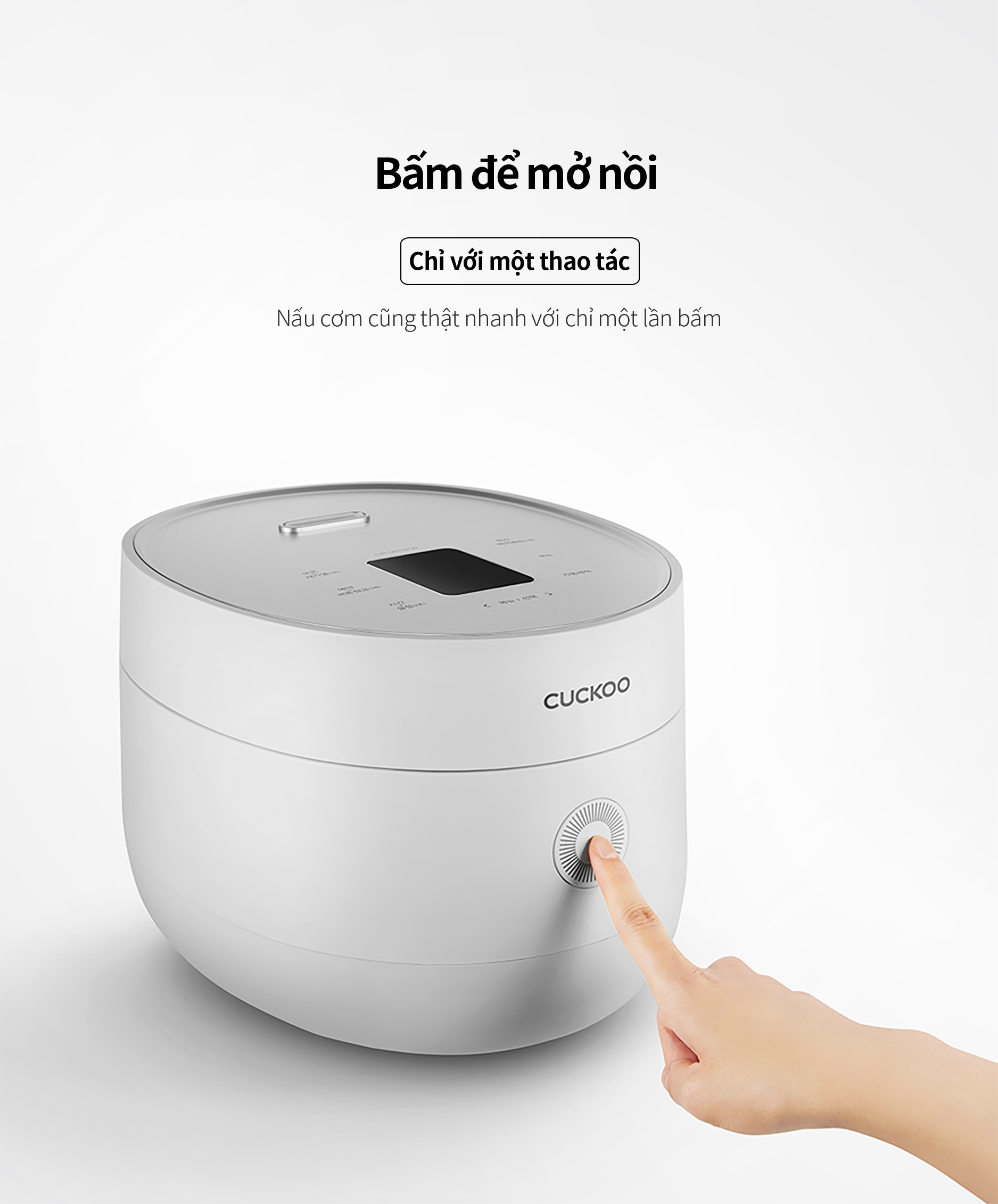 Nồi cơm điện tử Cuckoo 1.08L CR-0675F - Tùy chọn 3 vị cơm, 9 chế độ nấu tích hợp, chế độ tự động làm sạch - Hàng chính hãng