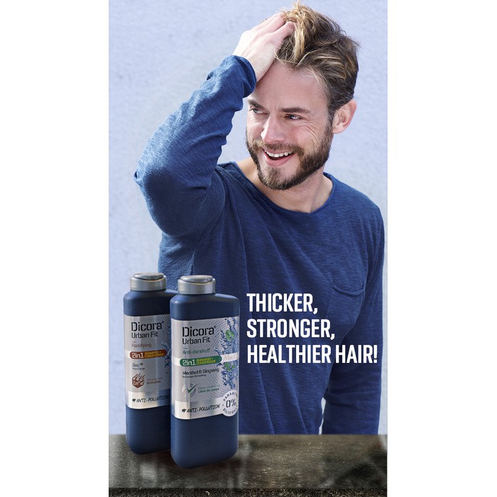 Gội - xả 2in1 ngăn ngừa rụng tóc dành cho nam giới Dicora Urban Fit 400ml