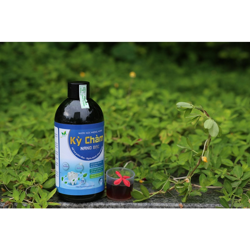 Nước Súc Miệng - Kỳ Chàm Nano Bạc - Hỗ Trợ Trị Hôi Miệng - Sâu Đau Nhức Răng - Viêm Lợi