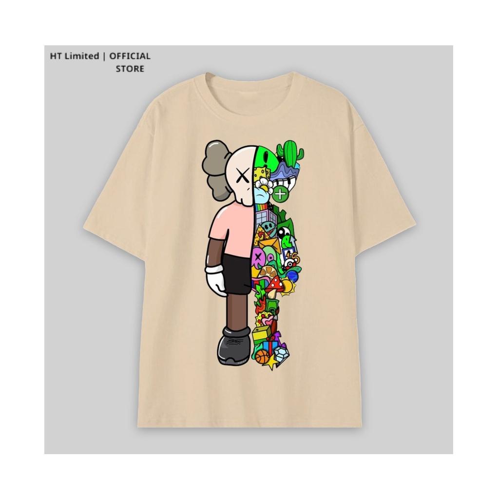 Áo thun tay lỡ thiết kế Unisex họa tiết girl 3d led basic local brand HT Limited, 100% Cotton Cao Cấp dày mát