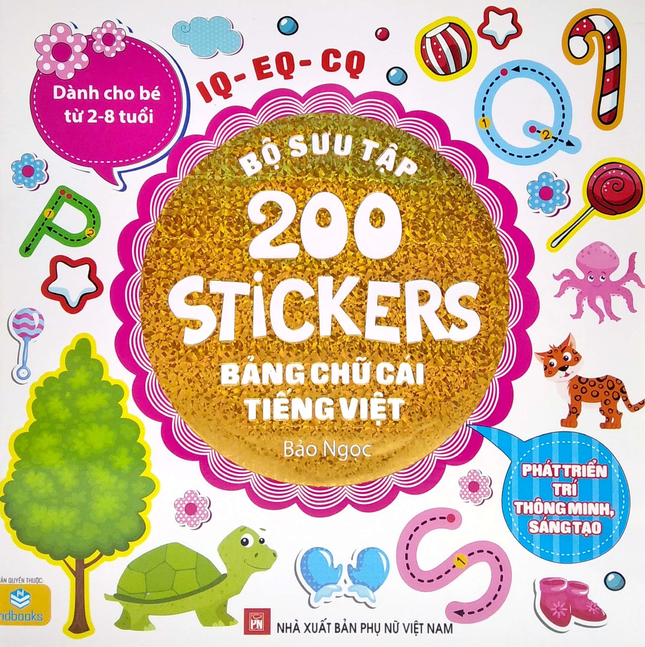 Bộ Sưu Tập 200 Stickers - Bảng Chữ Cái Tiếng Việt