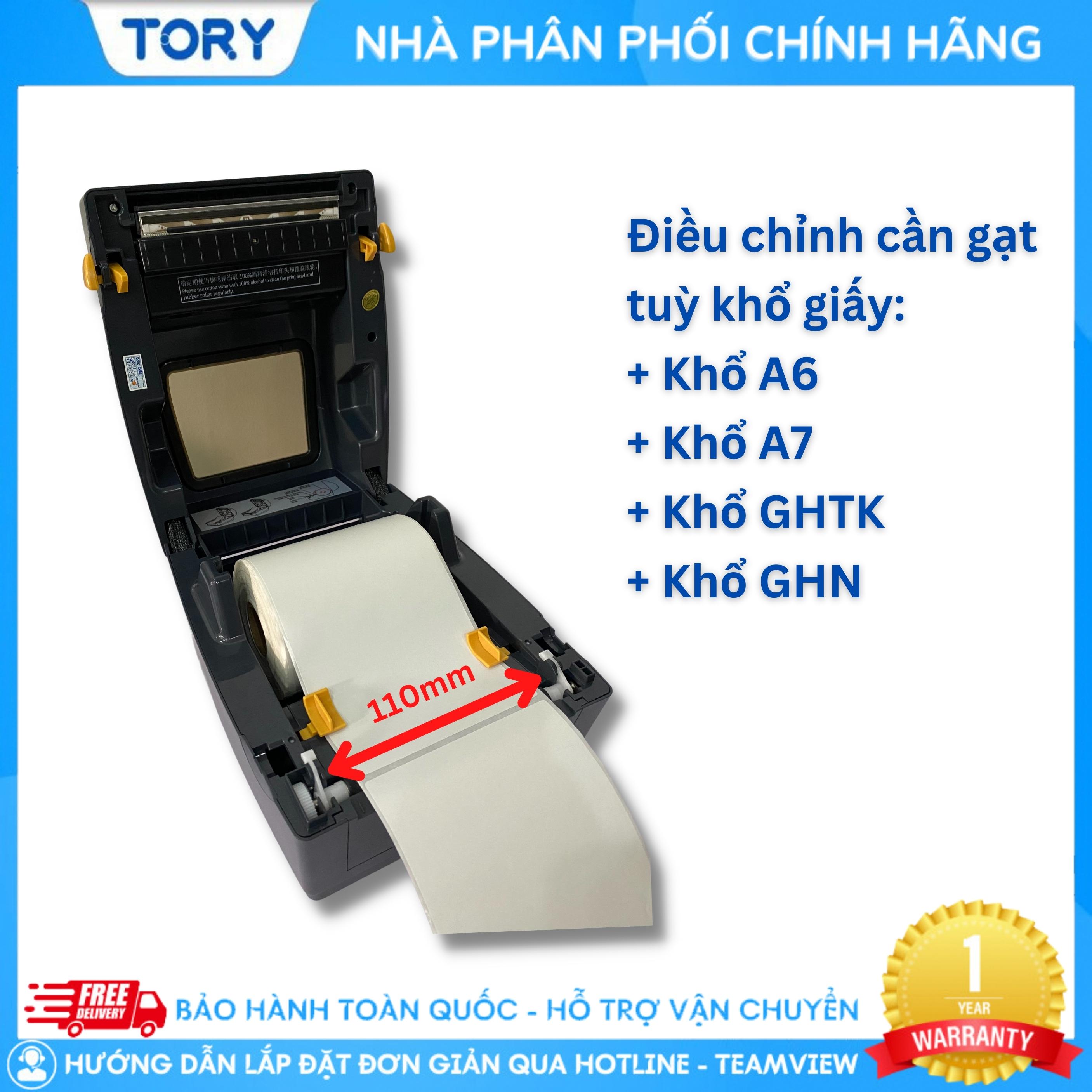 Máy in mã vạch, in tem Xprinter XP- DT426B. Máy in nhiệt trực tiếp, in tem, nhãn khổ giấy sàn TMĐT [HÀNG CHÍNH HÃNG]