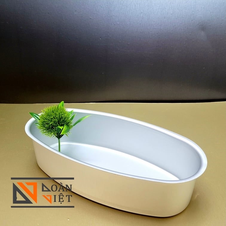 Khuôn Bánh Mì Hoa Cúc Oval - Đúc Nguyên Khối khuôn dày. Khuôn lớn 22,5cm. Dụng Cụ Làm Bánh, khuôn bánh nướng hấp TRUYỀN THỐNG bánh bông lan, bánh mì, bánh bò, bánh da lợn, rau câu, nhấn xôi, chứa đựng bảo vệ thực phẩm