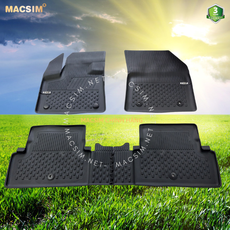 #Peugeot 3008 , Thảm lót sàn ô tô nhựa TPE Silicon Peugeot 3008 2016 + Black Nhãn hiệu Macsim