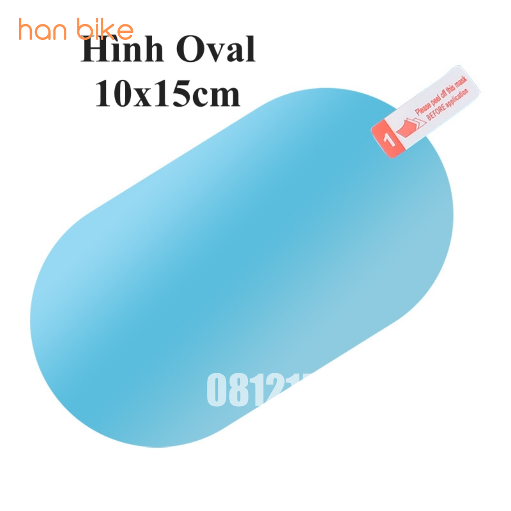 Bộ 2 miếng dán chống đọng nước gương chiếu hậu và kính ô tô, xe hơi đầy đủ kích thước phù hợp mọi loại xe