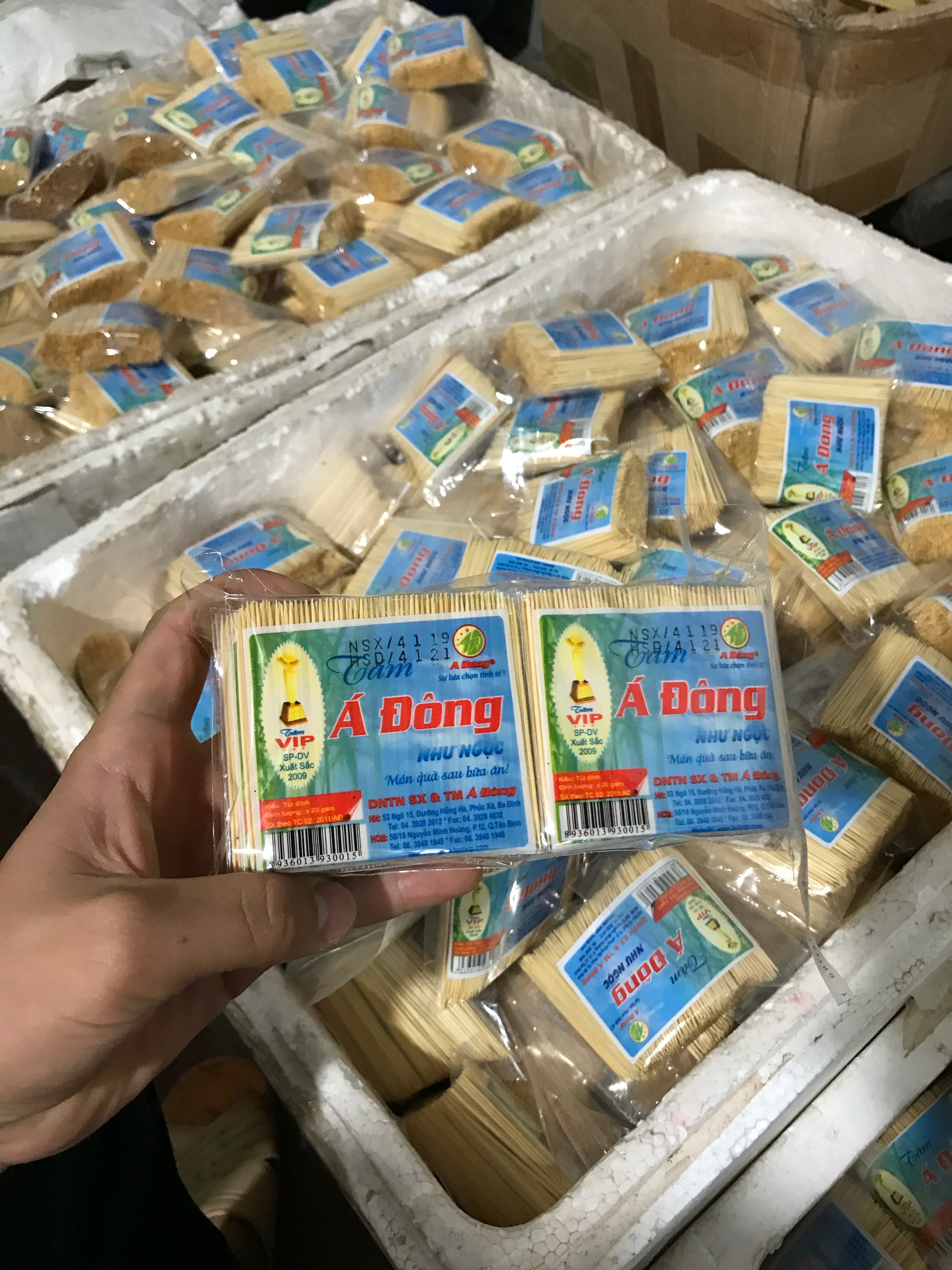 Bịch 10 gói tăm nhọn hai đầu( 200g)