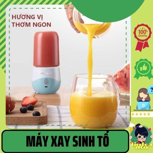 Máy Xay Sinh Tố Cầm Tay Mini 4 Lưỡi Dao HONGUO Nhựa ABS HH0022