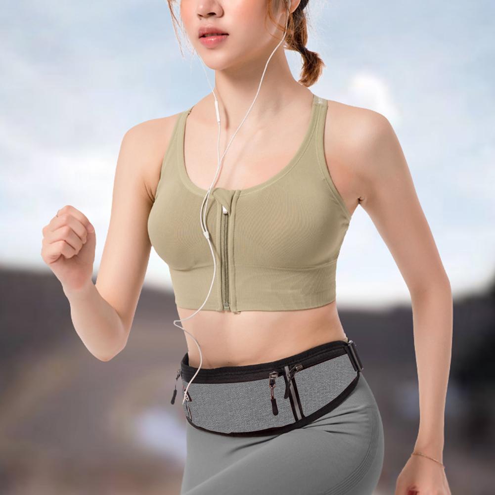 Chạy túi thắt lưng Túi thắt lưng Túi có thể thở bằng vải Oxford Túi điện thoại di động vô hình Color: Orange