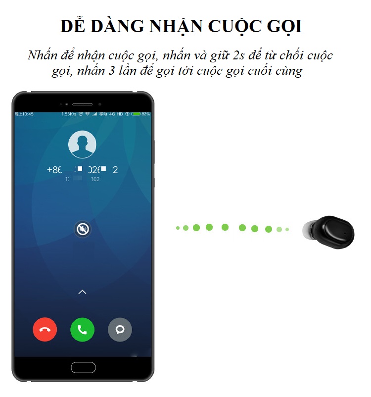 Tai Nghe Nhét Tai TWS-M9 Công Nghệ Bluetooth ,Thiết kế Nhỏ Gọn, Thời Thượng Kèm Hộp Sạc Tiện Lợi