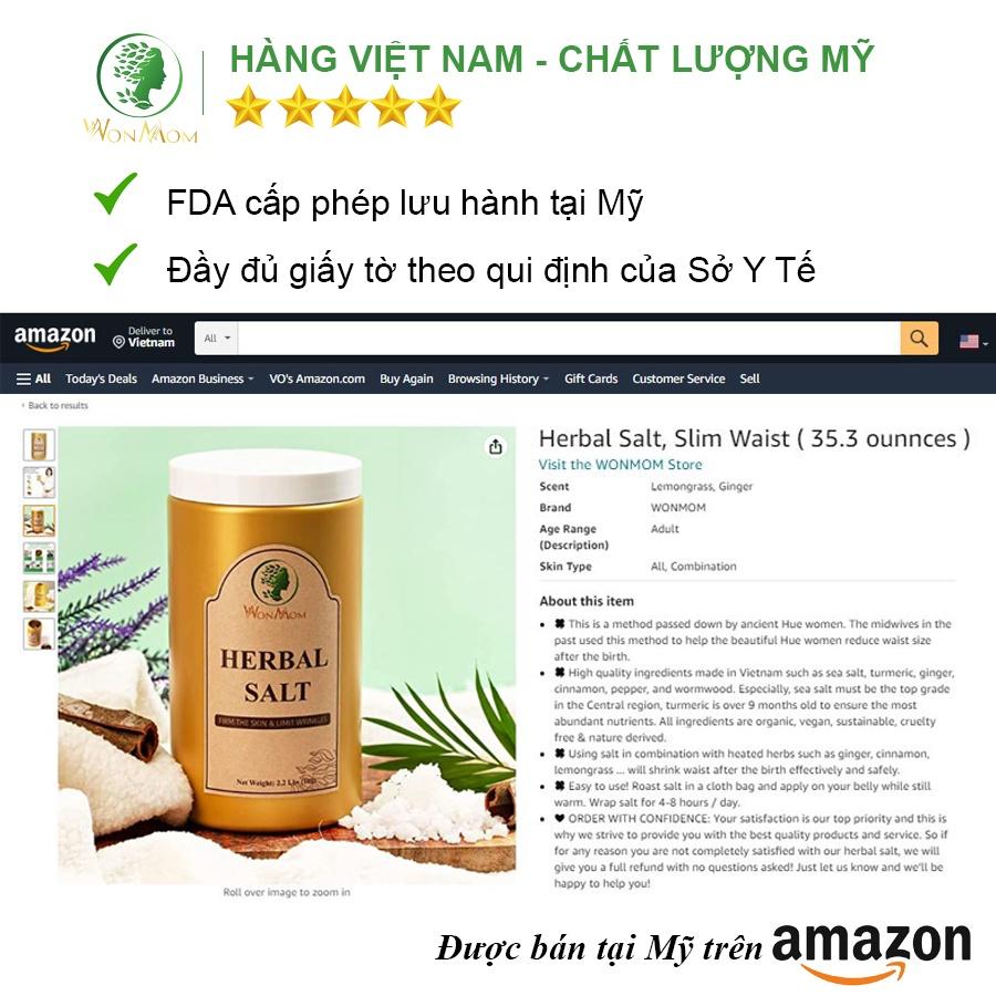 Bộ muối gừng giảm eo sau sinh dưới 3 tháng WonMom