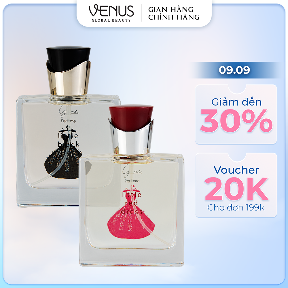 Bộ đôi Nước hoa Nữ Gennie Little Red + Black Dress 50ml