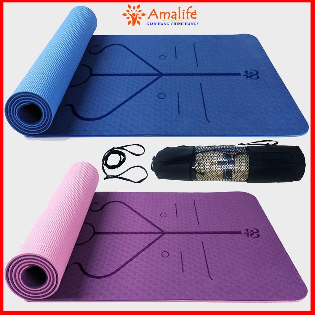 Thảm Tập Yoga Định Tuyến Chính Hãng Amalife – Chọn Size - Thảm Yoga Định Tuyến Sắc