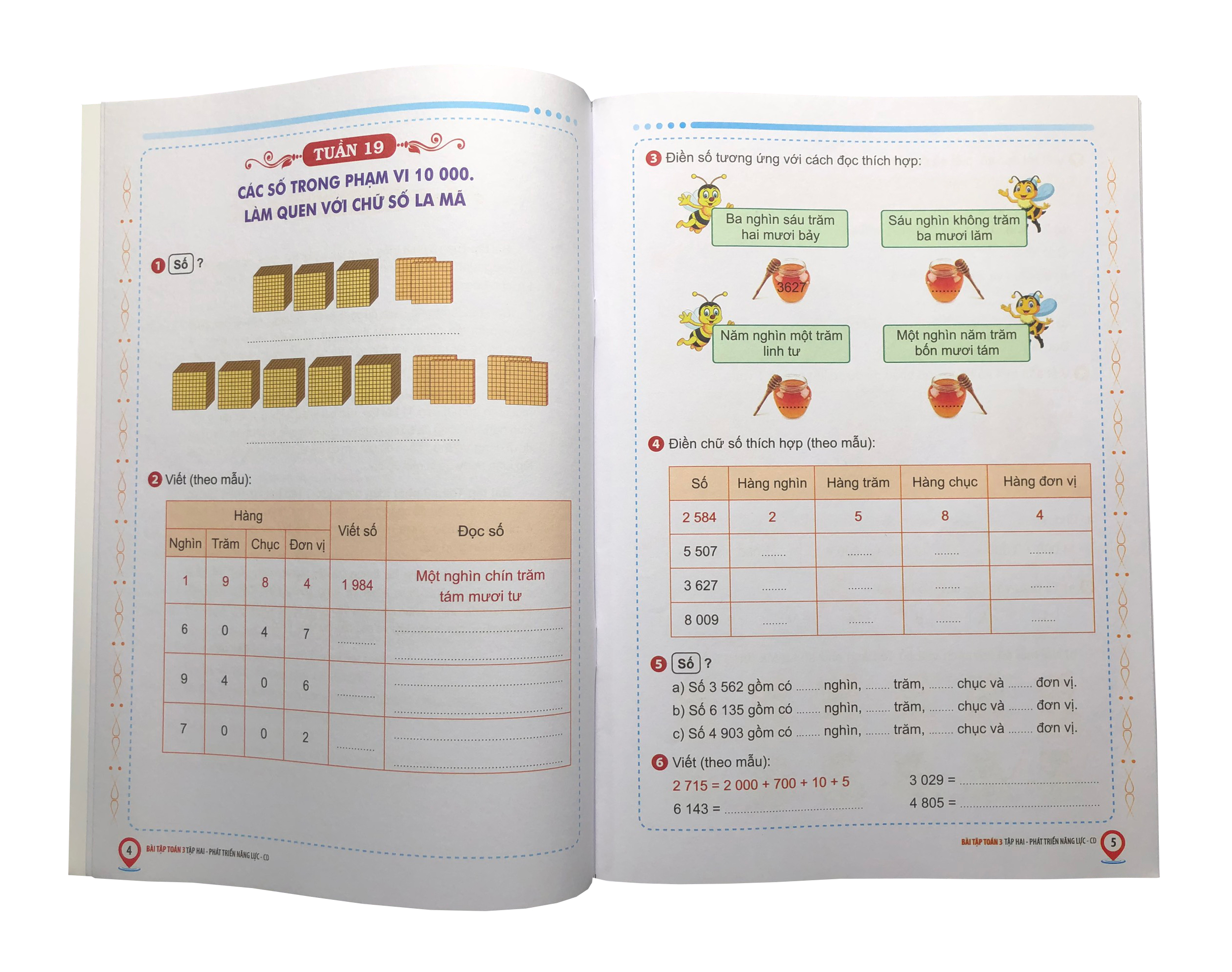 Bài tập Toán 3 Tập 2 Phát triển năng lực (Bám sát SGK Cánh Diều)