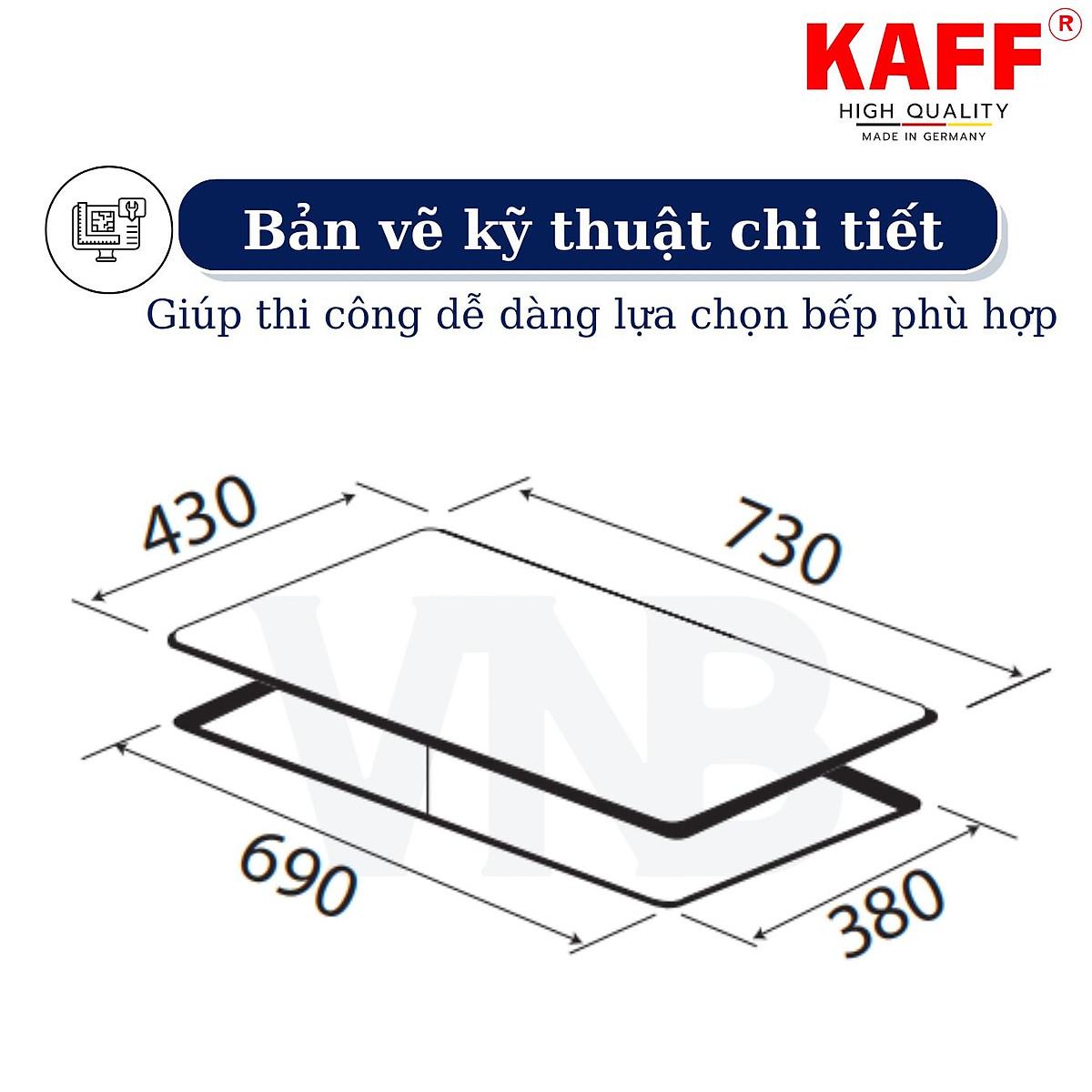 Bếp âm từ đôi nhập khẩu Germany KAFF KF-HD28II - Hàng Chính Hãng