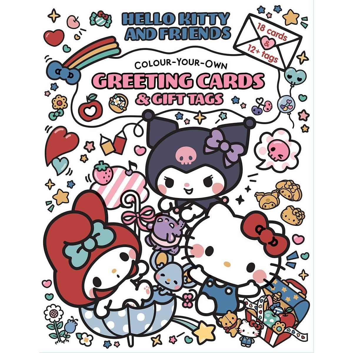 Sách Hello Kitty and Friends - Colour-Your-Own Greeting Cards and Gift Tags