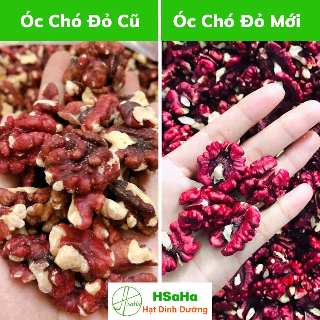 Hạt Óc Chó Đỏ Mỹ Tách Vỏ - HSaHa ( Hộp 500g ) - Không Hôi Dầu