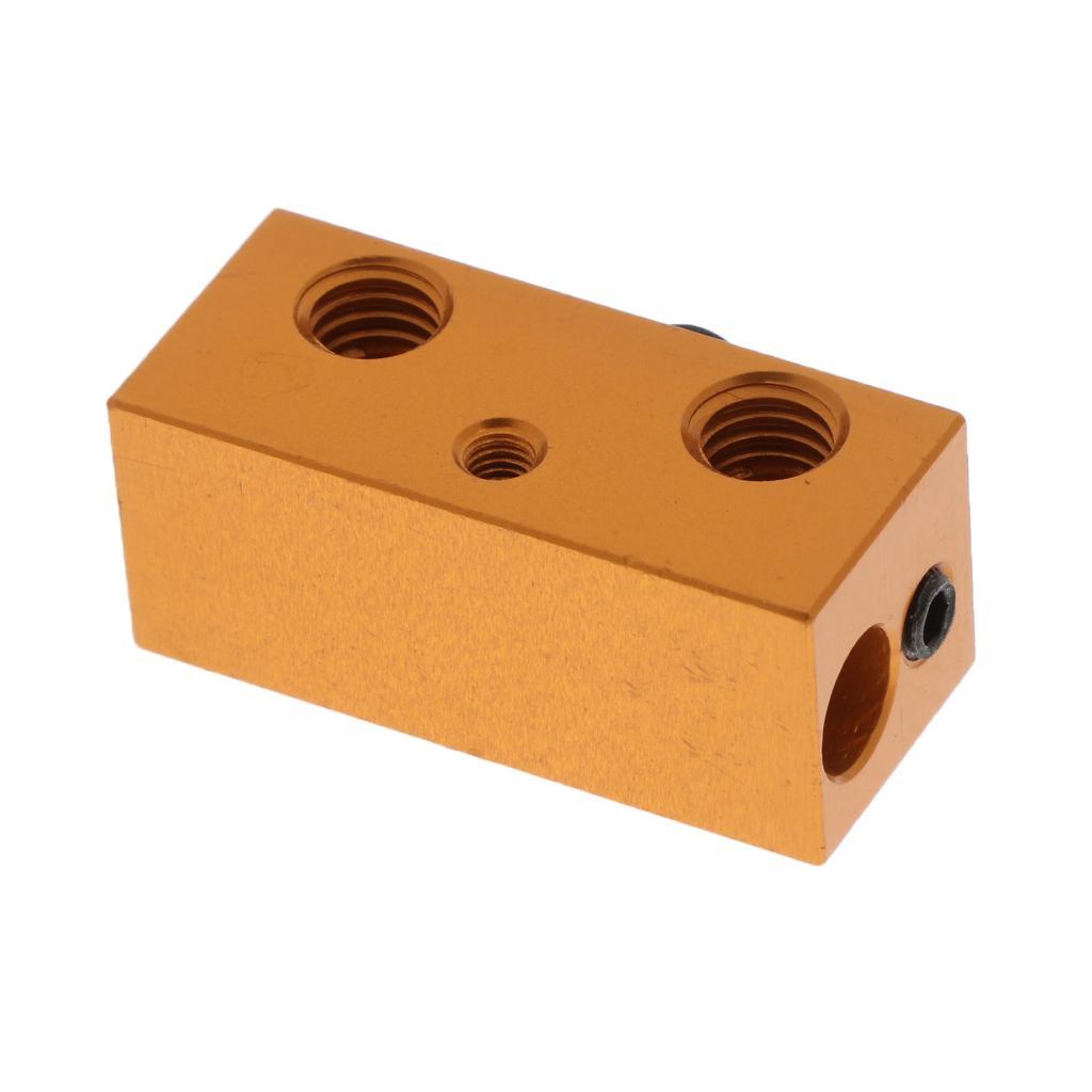 Aluminum Heating Hot Block Heater Assembly for 3D Printer Extruder