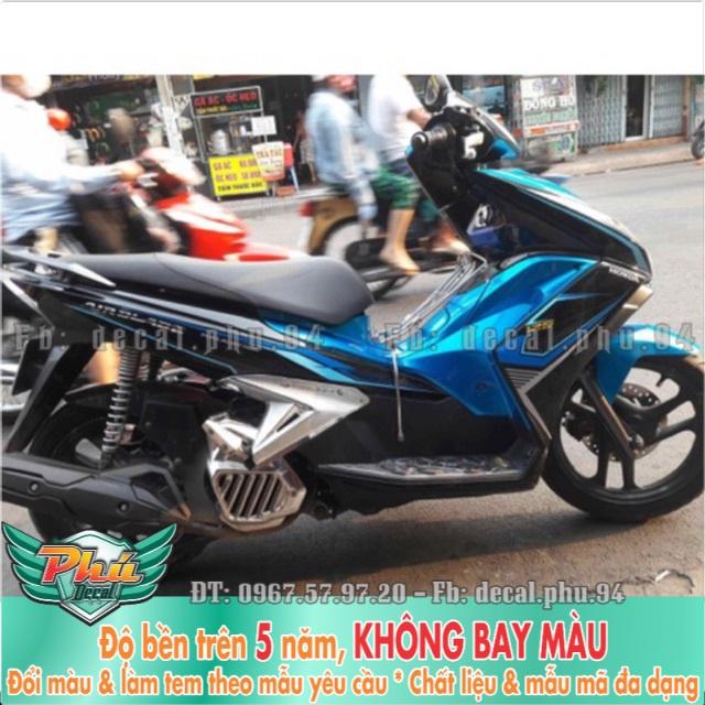 Tem rời Air blade 2014 Xanh đen -1
