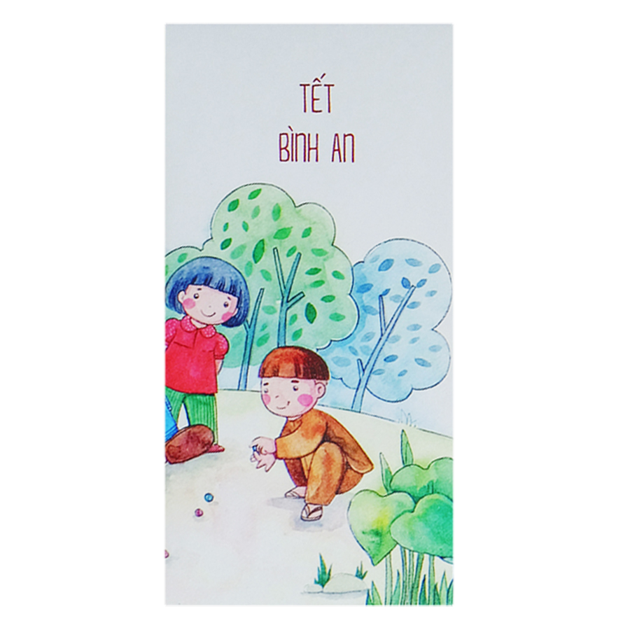 Xấp Bao Lì Xì &quot;12 Vé Về Tuổi Thơ&quot; (6 Cái / Xấp) - Mẫu Ngẫu Nhiên