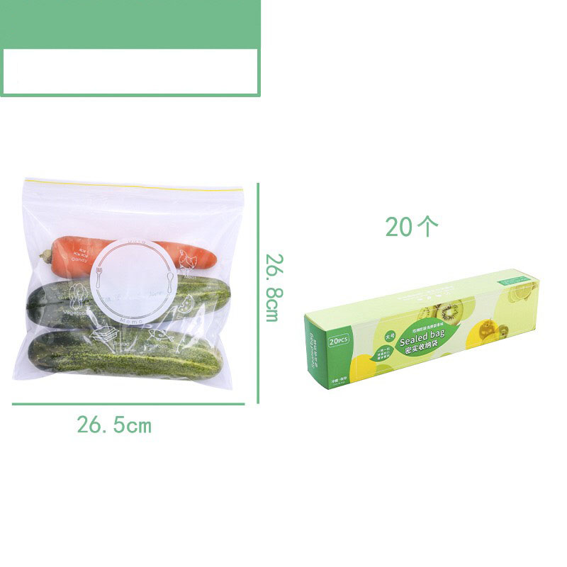 Set 3 Hộp Túi Zip Đựng Thực Phẩm Có Khóa đủ cỡ sealed bag Thông Minh