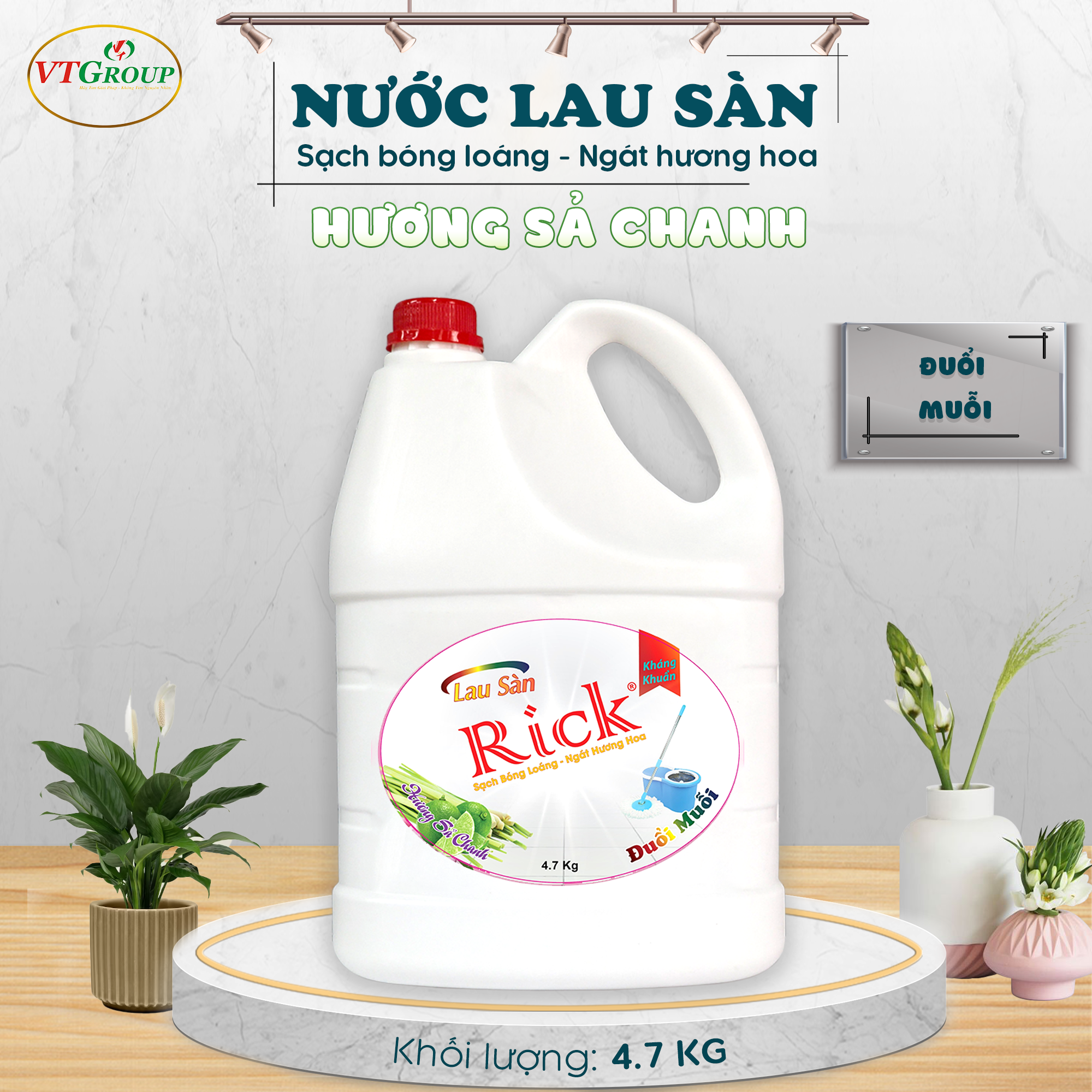 Nước lau sàn Rick 5L