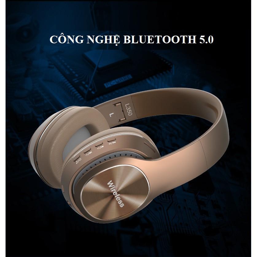 Tai Nghe Chống Ồn ️️ Tai Nghe Chụp Tai Âm Thanh Sống Động - Tai Nghe Bluetooth L350 Lọc Tạp Âm, Giảm Tiếng Ồn