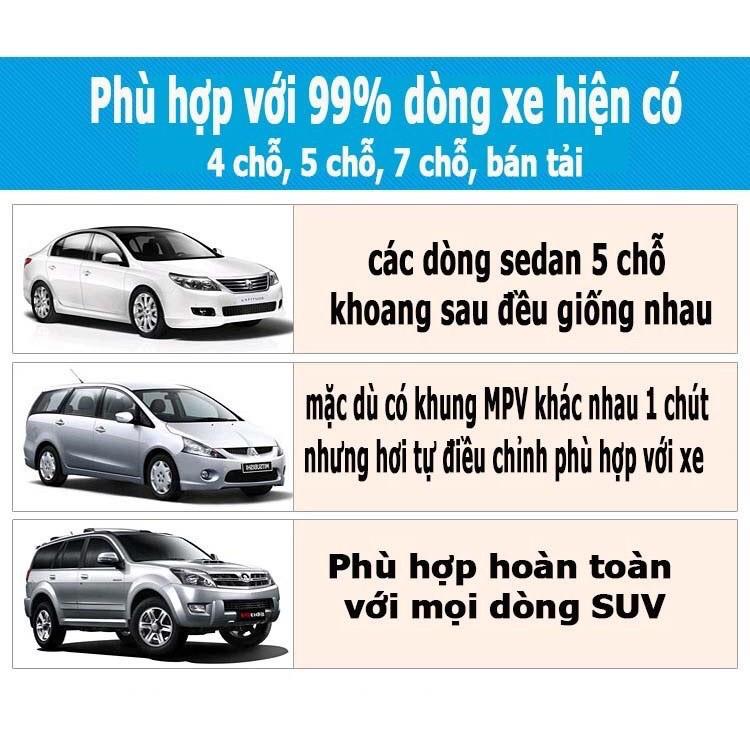 Đệm hơi cao cấp trên ô tô vải Oxford tặng kèm bơm điện và 2 gối