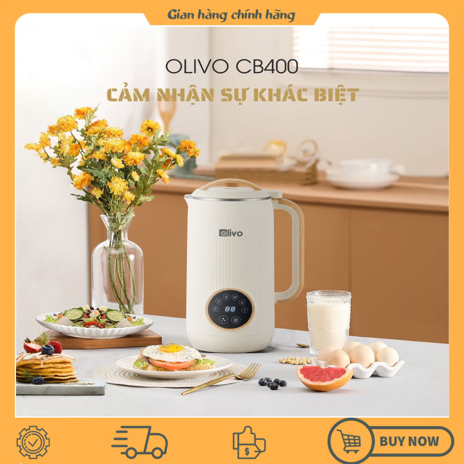 Máy làm sữa hạt Olivo CB400 mini đa năng